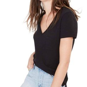 Lush Nordstrom Women's V-Neck T-Shirt Short Sleeve